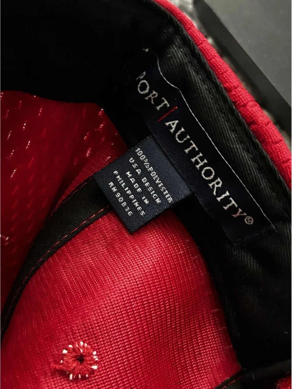 Youth YC833 Port Authority Youth Red Mesh Cap